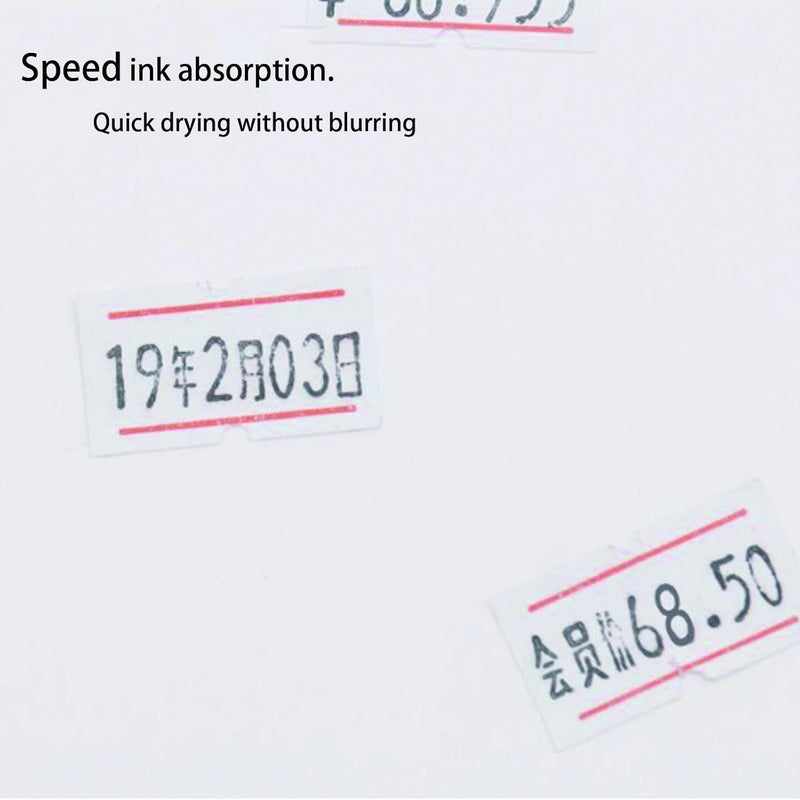 LonXFan 1,5000PCS Price Gun Labels 30 Rolls Price Labels for MX-5500 Label Gun, White Price Stickers Plus Extra 3Pcs Price Gun Refill Ink Roll - Image 5